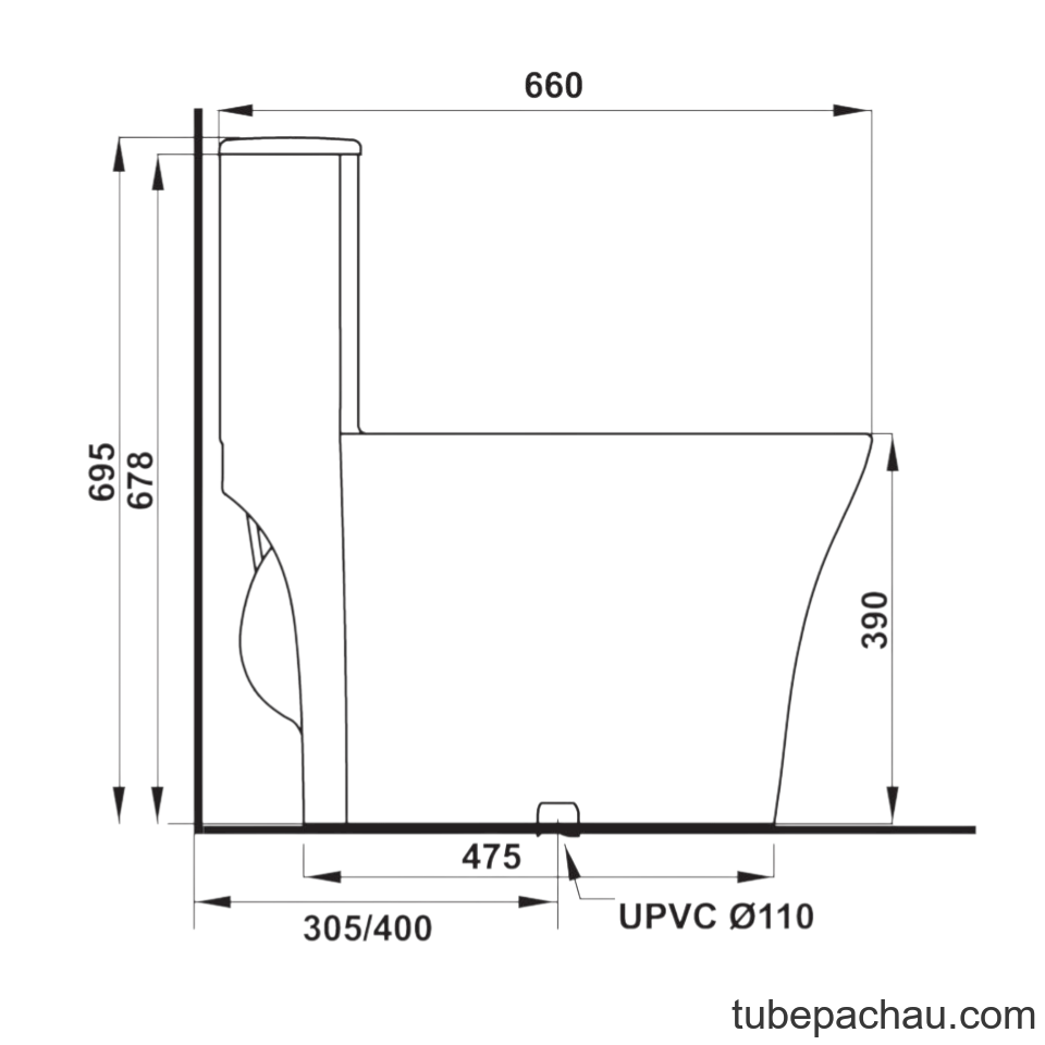 Bồn Cầu 1 Khối Sapporo Hafele 588.79.409