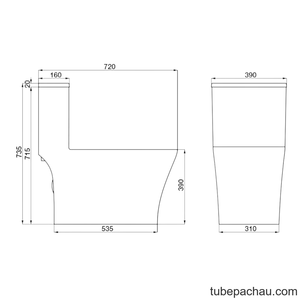 Bồn Cầu 1 Khối Sapporo II Hafele 588.79.416