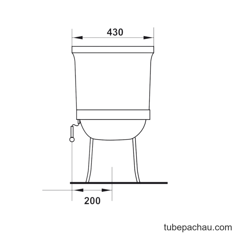 Bồn Cầu 1 Khối Victoria Hafele 588.79.403