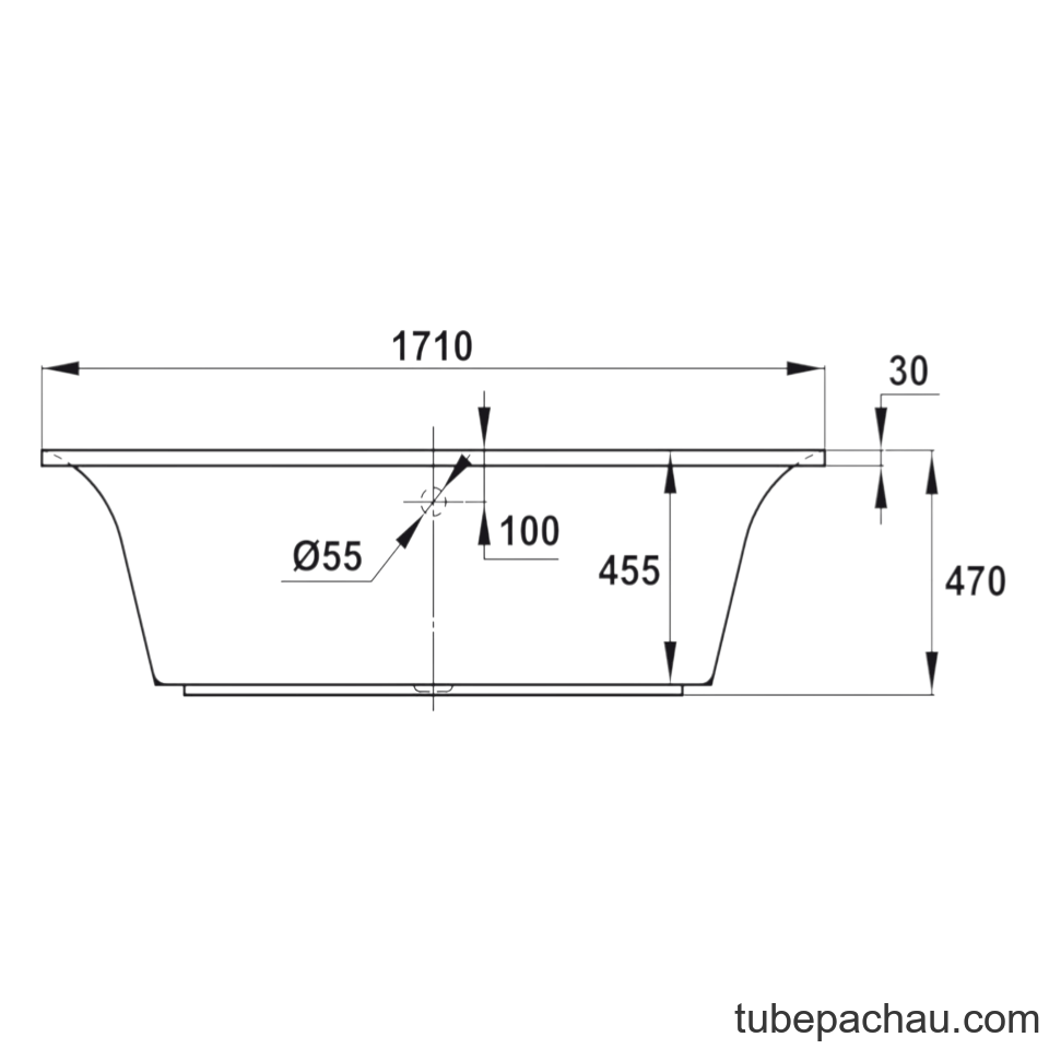 Bồn Tắm Âm Hafele 588.55.603