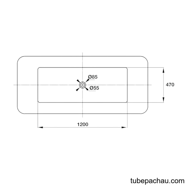 Bồn Tắm Âm Vuông Hafele 588.55.611