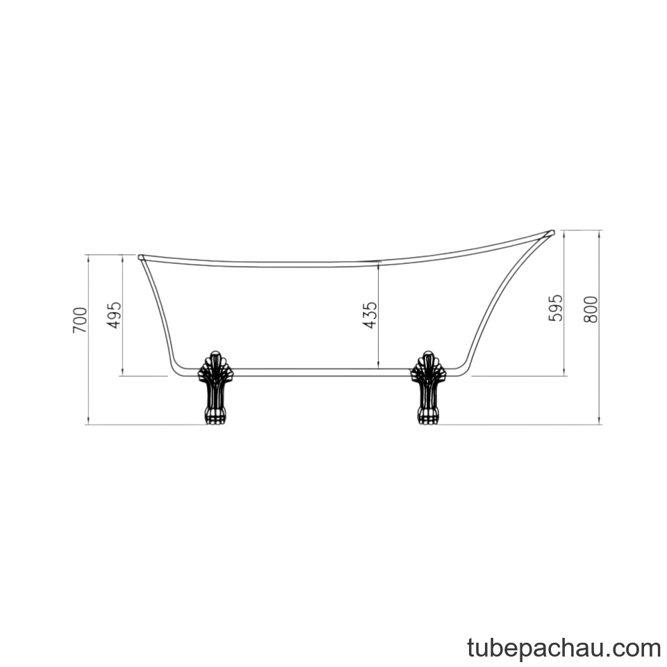 Bồn Tắm Độc Lập Nagoya 1700 Hafele 588.99.650