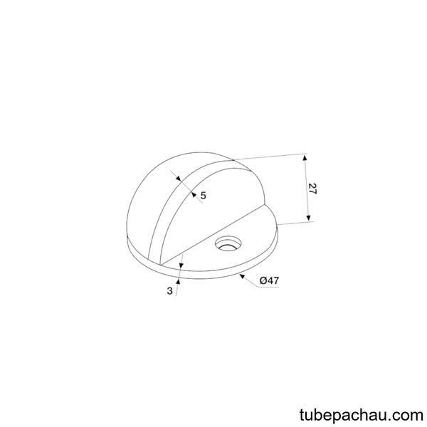 Chặn Cửa Gắn Sàn Hafele 937.01.111