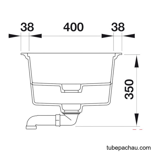 Chậu Đá HS19-GKD2S120 Hafele 570.35.340