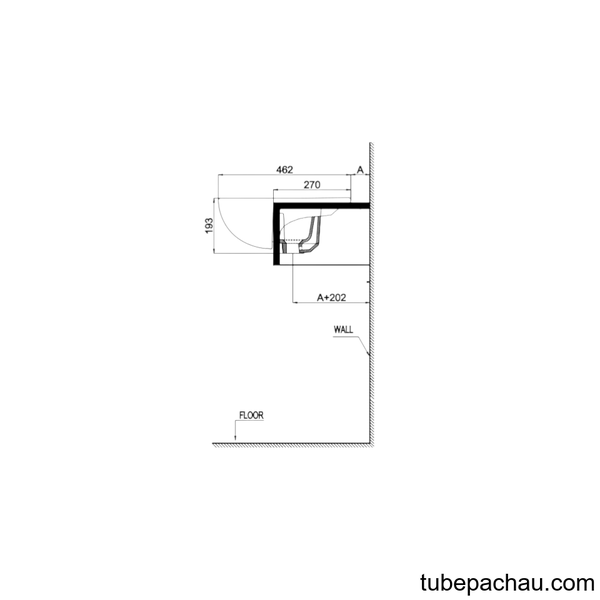 Chậu Lavabo Bán Âm Sapporo Hafele 588.79.041