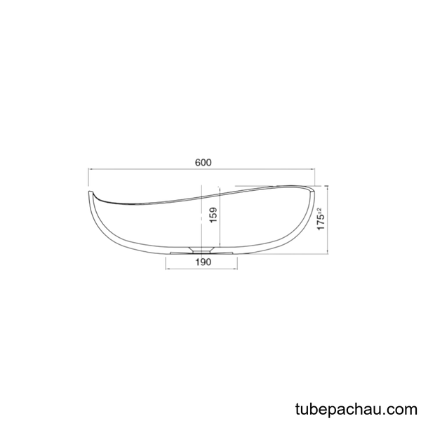Chậu Lavabo đặt bàn HVN2013 Hafele 588.87.402