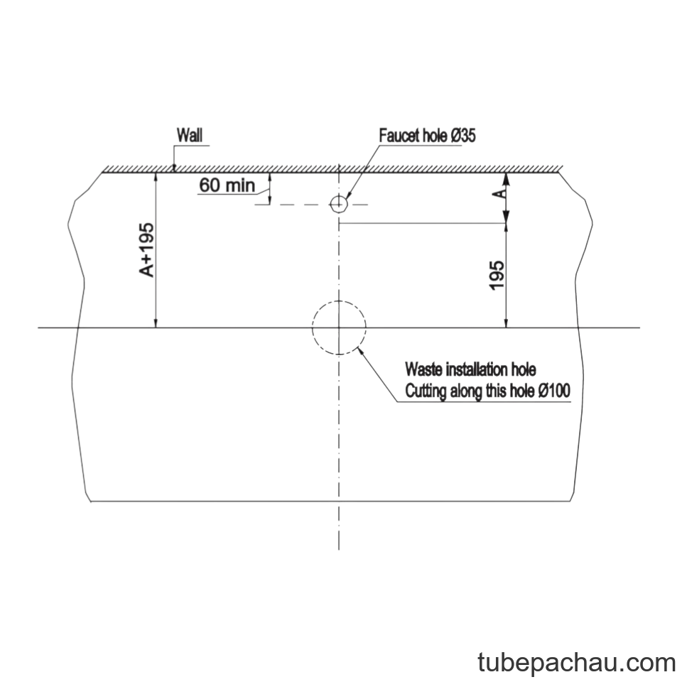 Chậu Lavabo Đặt Bàn Sapporo 585 Hafele 588.79.030