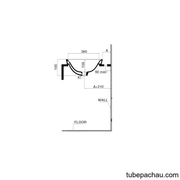 Chậu Lavabo Vành Nổi Sapporo Hafele 588.79.010