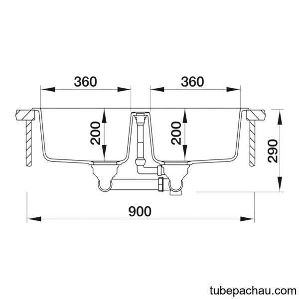 Chậu Rửa Antonius HS-GD8650 Hafele 570.36.400