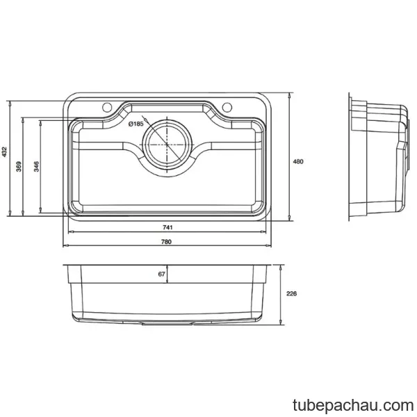 Chậu rửa bát Kluger KF7848FS – S78 Basic