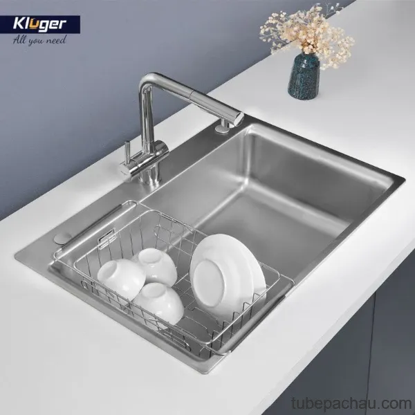 Chậu rửa bát 1 hố Kluger KF8121S-S75