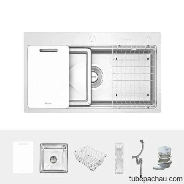 Chậu rửa bát 1 hố Konox KN8751TS Dekor