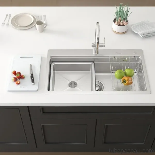 Chậu rửa bát 1 hố Konox KN8751TS Dekor