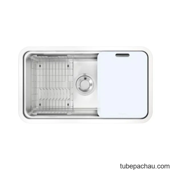 Chậu rửa bát inox 1 hố Konox KN8347SU Dekor