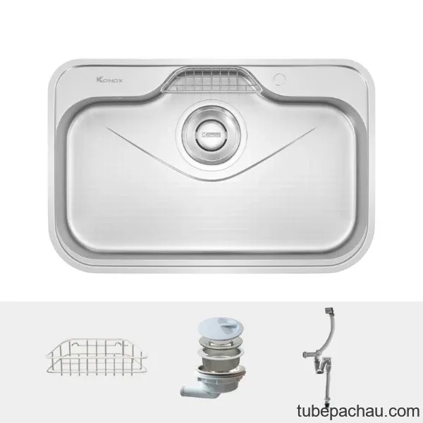 Chậu rửa bát inox 1 hố Konox TARI 7851SR Basic