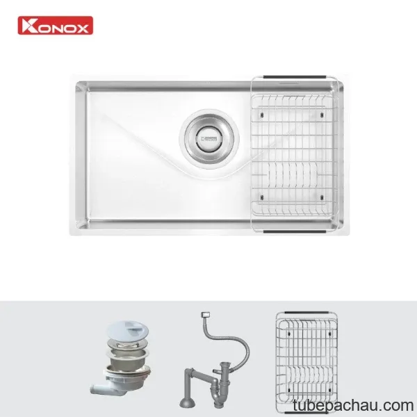 Chậu rửa bát inox 1 hố Konox TARI 800SM