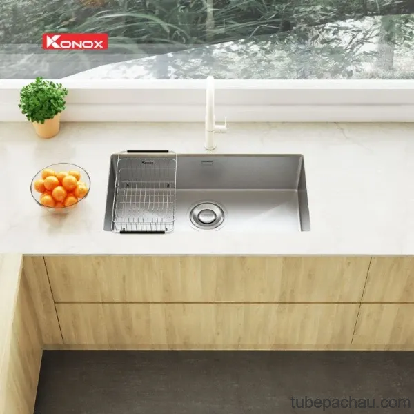 Chậu rửa bát inox 1 hố Konox TARI 870SM
