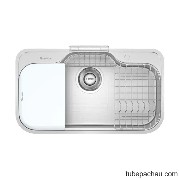Chậu rửa bát inox 1 hố Konox TARI 9051SR