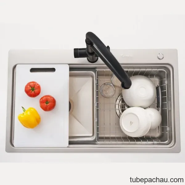 Chậu rửa bát inox 1 hố Konox Workstation Sink KN8048TS Dekor