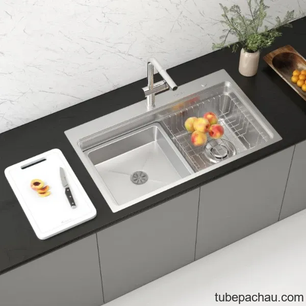Chậu rửa bát inox 1 hố Konox Workstation Sink KN8048TS Dekor