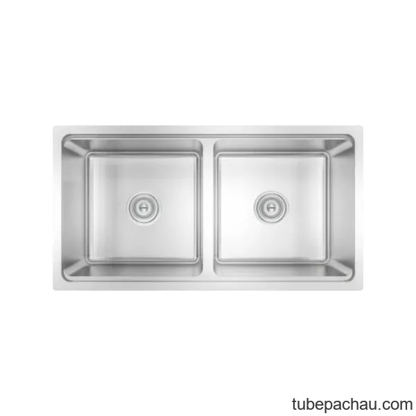 Chậu rửa bát inox 2 hố Konox KN8646DU Dekor Basic