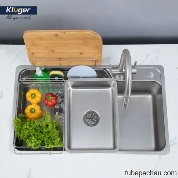 Chậu rửa bát Kluger KH8048SL Plus