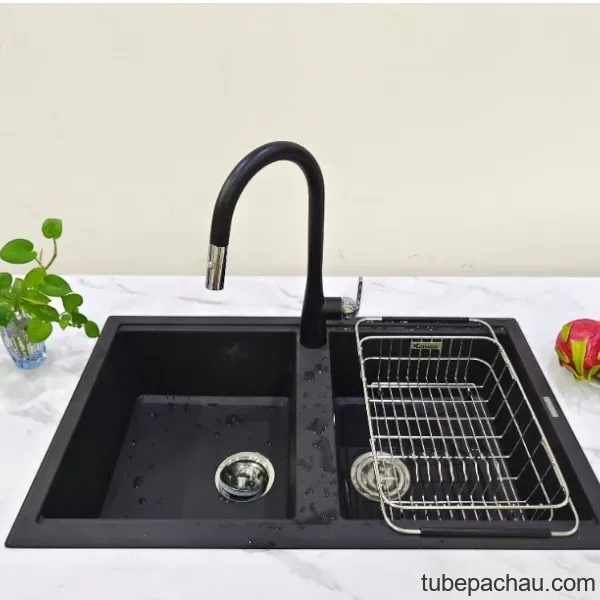 Chậu rửa bát Konox Granite Sink Phoenix Smart 860 - Black