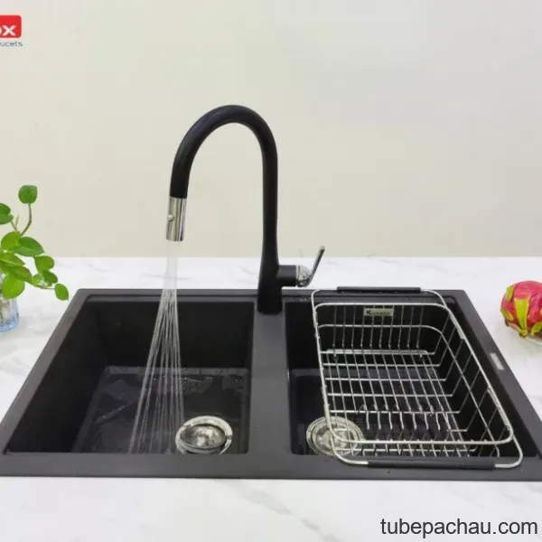Chậu rửa bát Konox Granite Sink Phoenix Smart 860 - Black