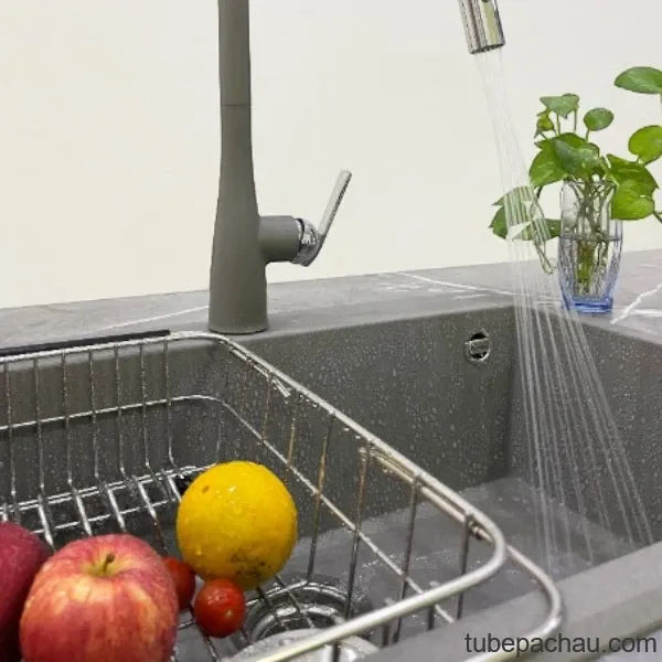 Chậu rửa bát Konox Granite Ruvita 680 Grey