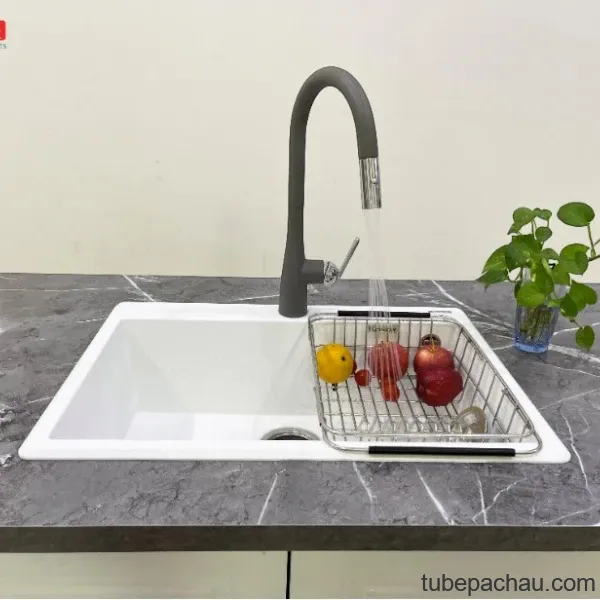 Chậu rửa bát Konox Granite Ruvita 680 Silver