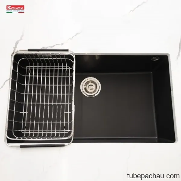 Chậu rửa bát Konox Granite Sink Naros 760S - Black