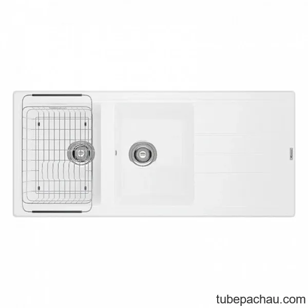 Chậu rửa bát Konox Granite Sink Phoenix 1160 - White Silver