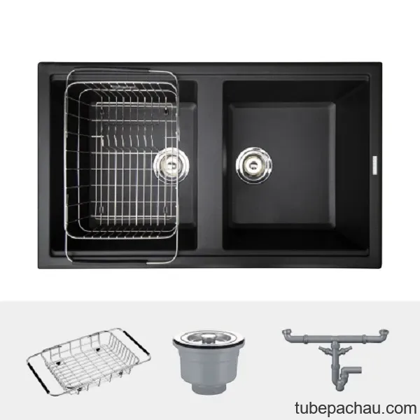 Chậu rửa bát Konox Granite Sink Phoenix Smart 860 - Black