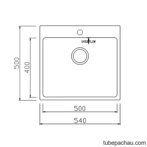 Chậu rửa bát Konox Topmount UNICO 5450