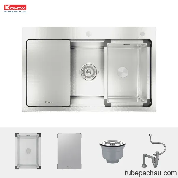 Chậu rửa bát Konox Workstation Sink – Topmount Sink KN8151TS Dekor