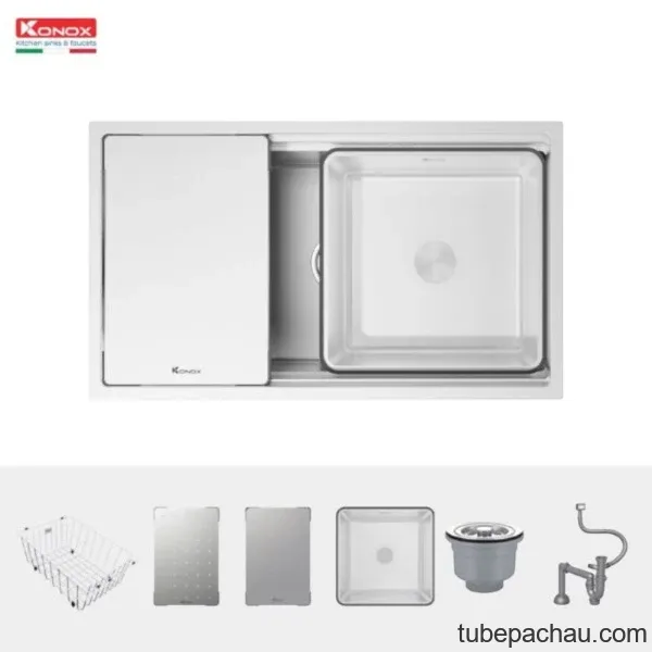 Chậu rửa bát Konox Workstation - Undermount Sink KN7644SU Dekor
