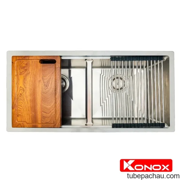 Chậu rửa chén bát Konox Workstation - Undermount Series KN8745DUB
