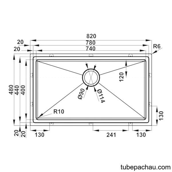 Chậu Rửa Chén HS21-SSN1S90 Hafele 567.94.020