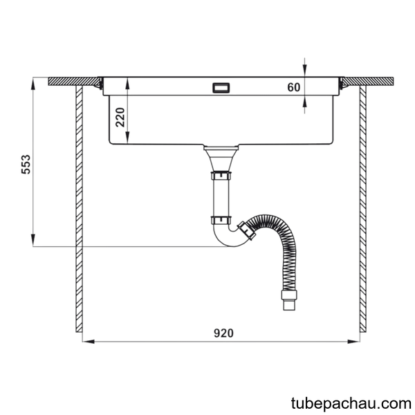 Chậu Rửa Chén HS21-SSN1S90 Hafele 567.94.020