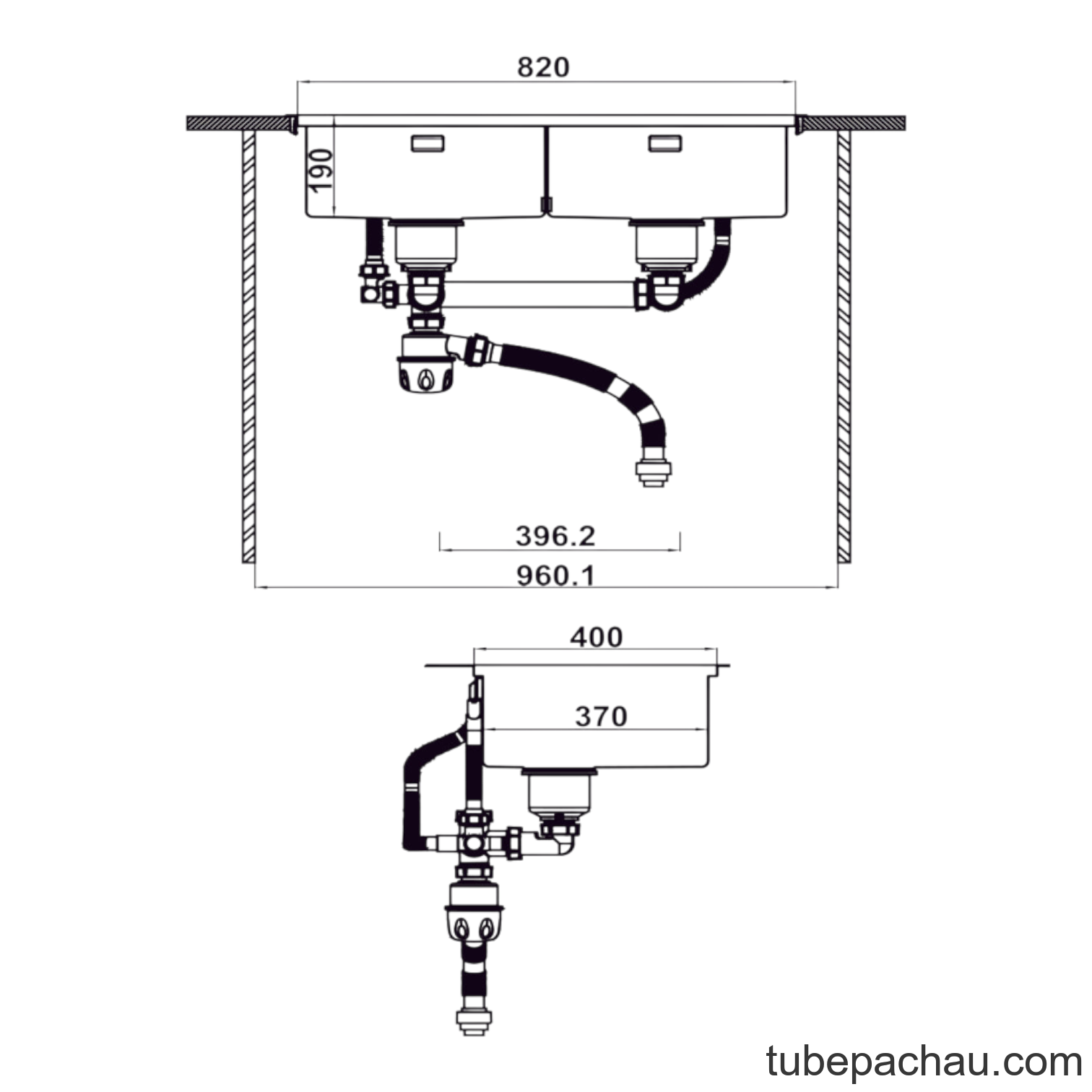 Chậu Rửa Chén Inox WS R10 HS25-SSN2S-8650 Hafele 567.94.024
