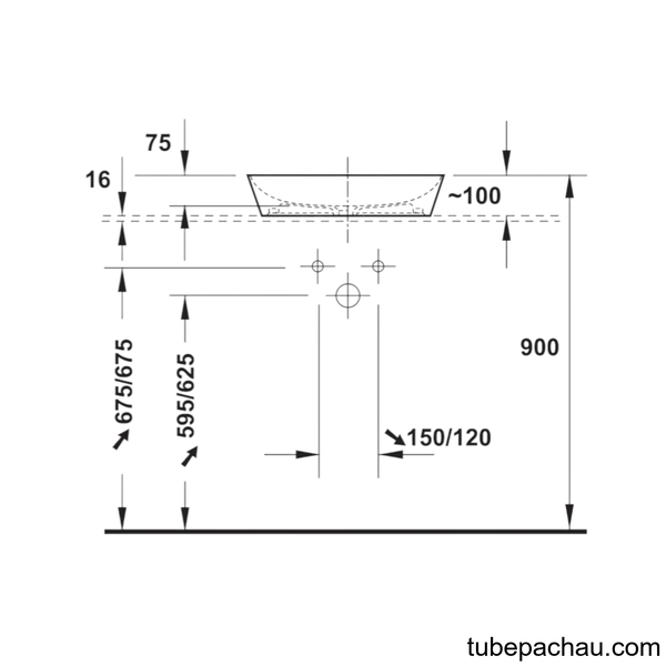 Chậu Rửa Lavabo Duravit Cape Cod 490 Hafele 588.45.242