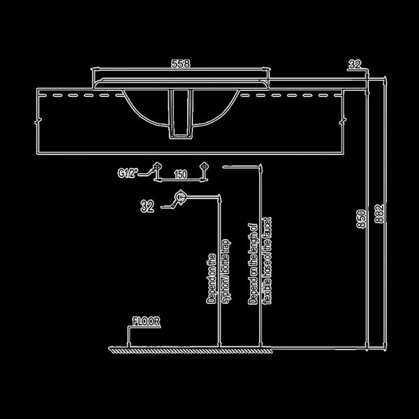 Chậu Rửa Mặt Lavabo Âm Có Vành Kyoto Hafele 588.79.110