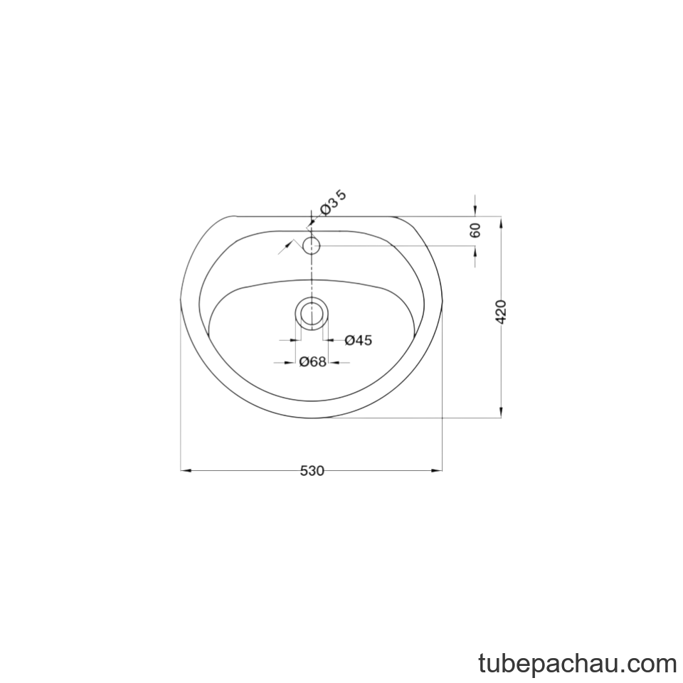 Chậu Rửa Mặt Lavabo Treo Tường Chân Dài Hafele 588.44.001