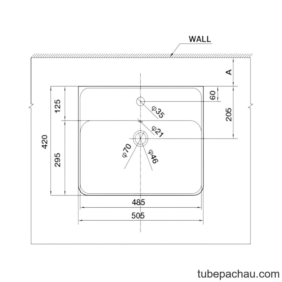Chậu Rửa Mặt Lavabo Vành Nổi Hafele 588.44.042