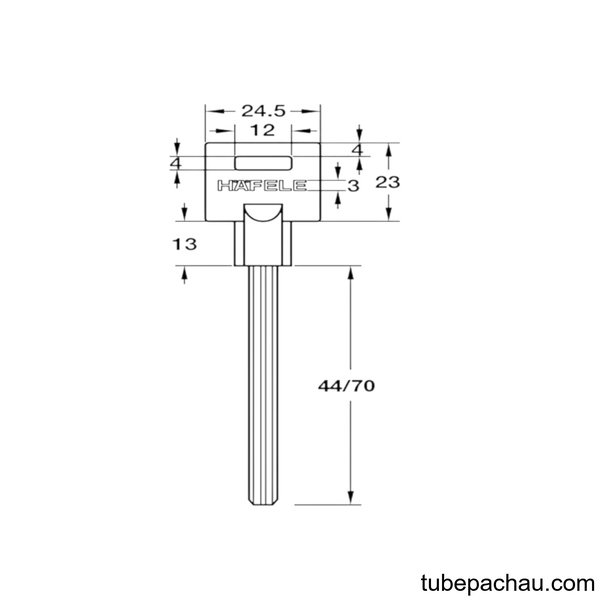Chốt An Toàn Cho Cửa Tối Đa 45mm Hafele 911.62.389