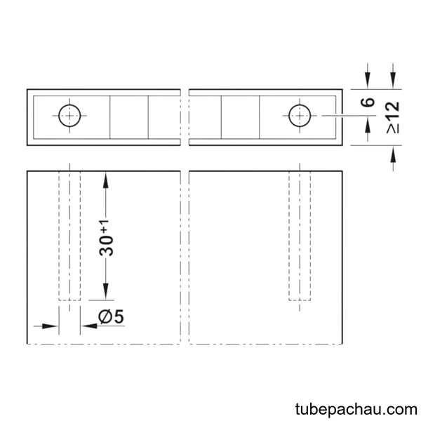 Chốt Liên Kết 8/5/30 Hafele 262.11.113
