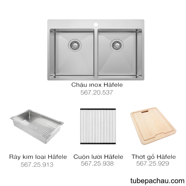 Combo Sản Phẩm Chậu Rửa Hafele 567.20.577