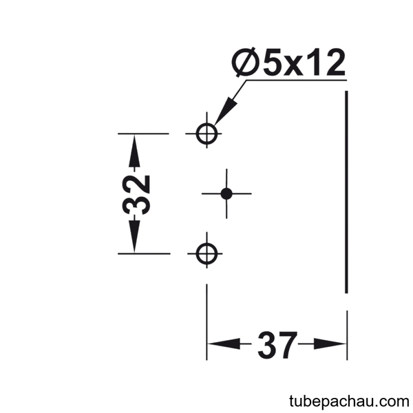 Đế Bản Lề Mettalla SM Hafele 311.71.540