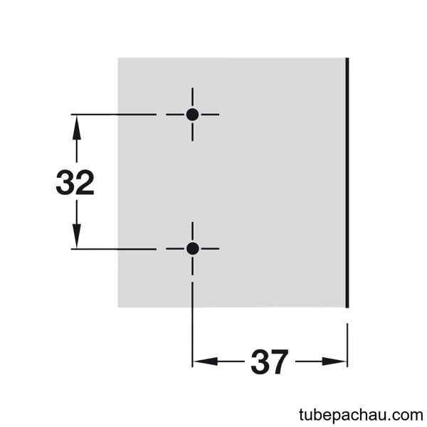Đế Bản Lề Mettalla SM Hafele 311.71.540