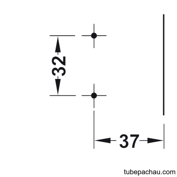 Đế Bản Lề Tủ Metalla 310 SM Hafele 311.71.500